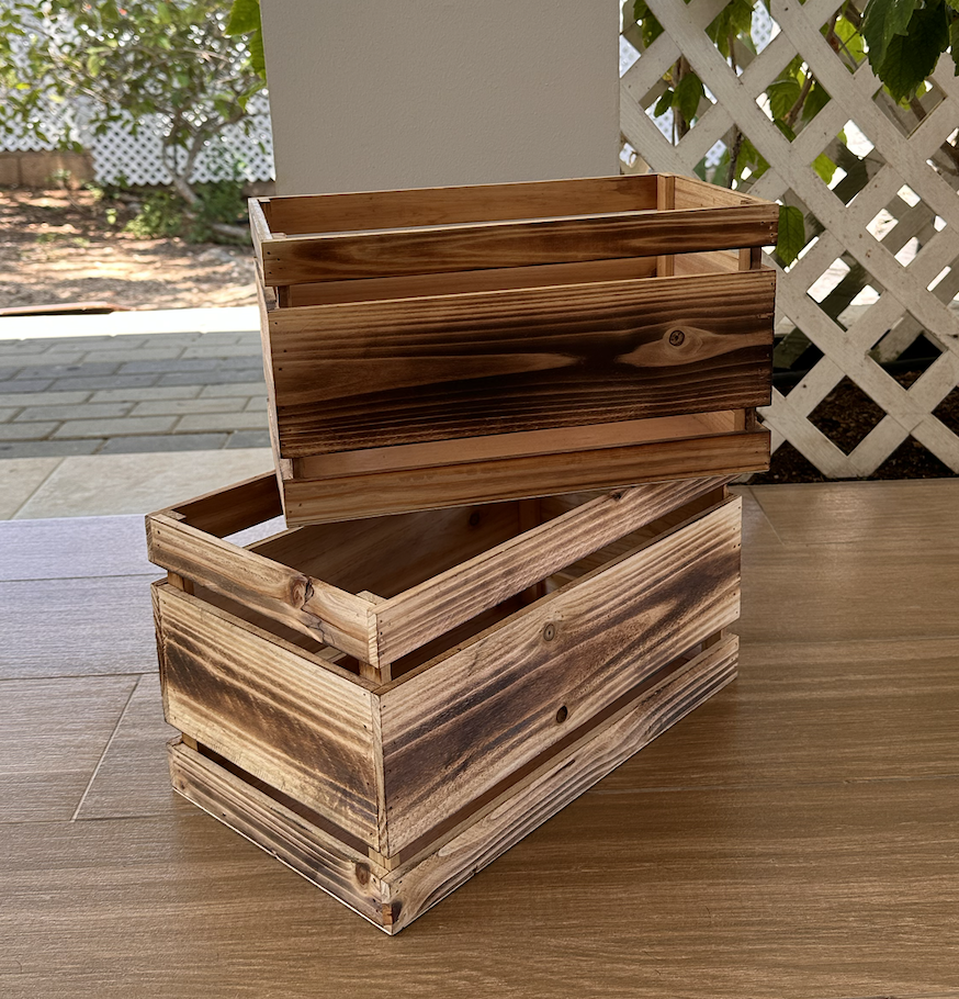Wooden Crates (Set of 2)