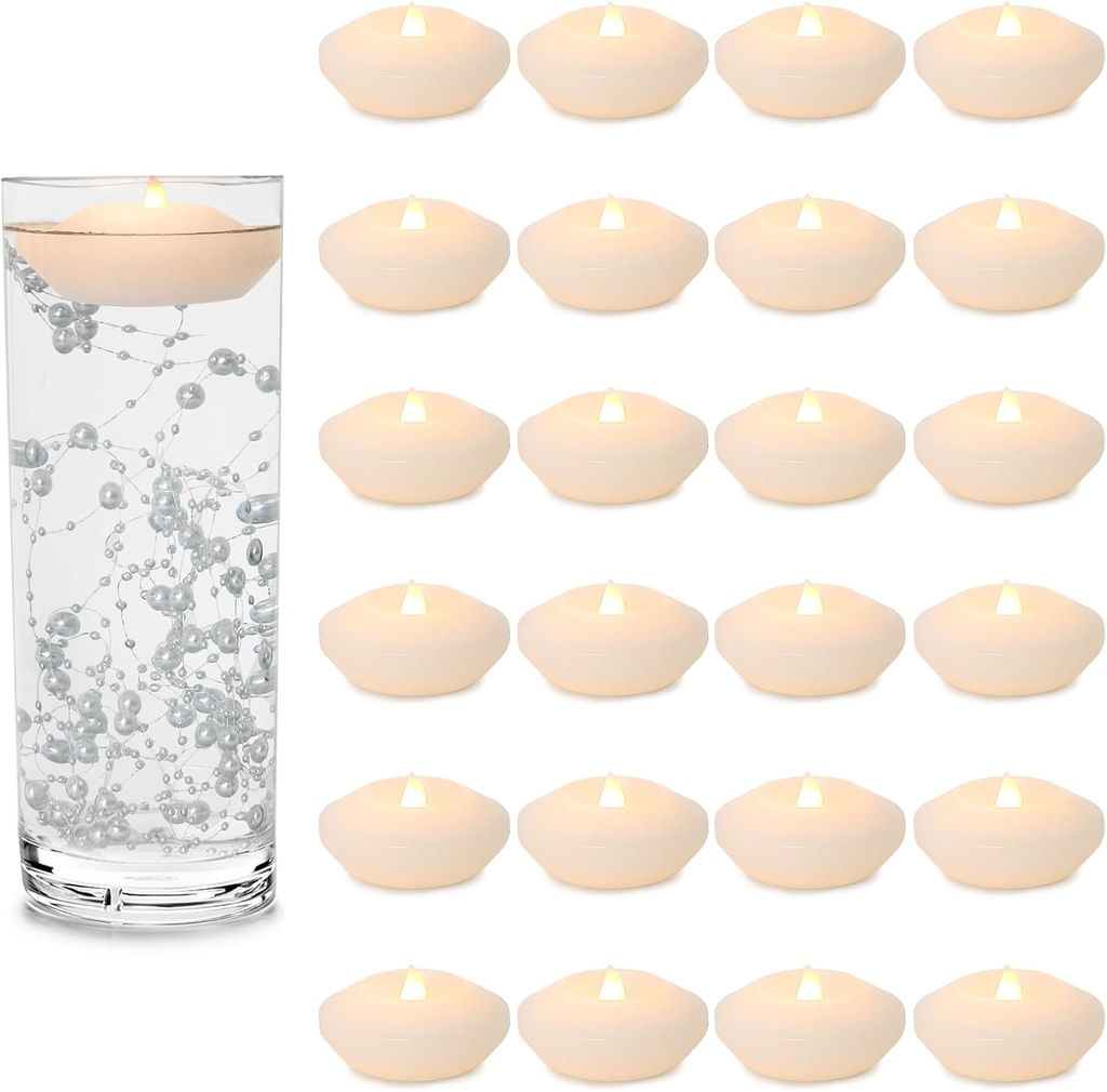 Floating Water Activated LED Tea Light Candles (3 Inch)