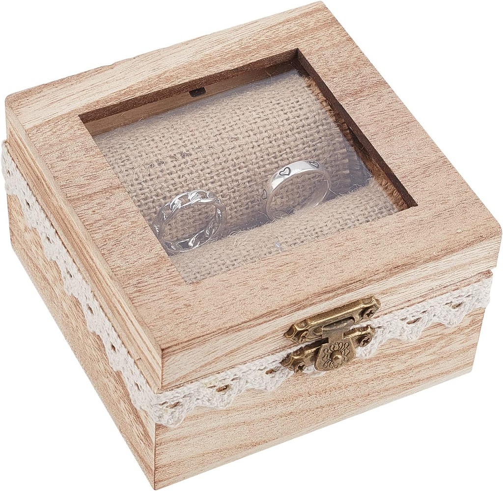 Ring Box - Vintage Wood