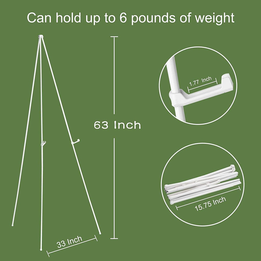 Welcome Sign Stand - White