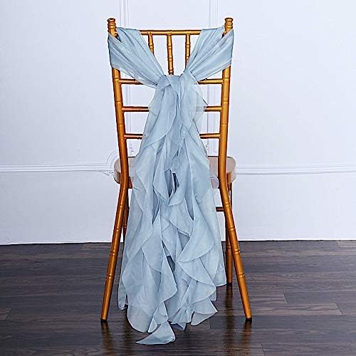 Chair Sashes Mermaid Tail Style (Set of 2) - Dusty Blue