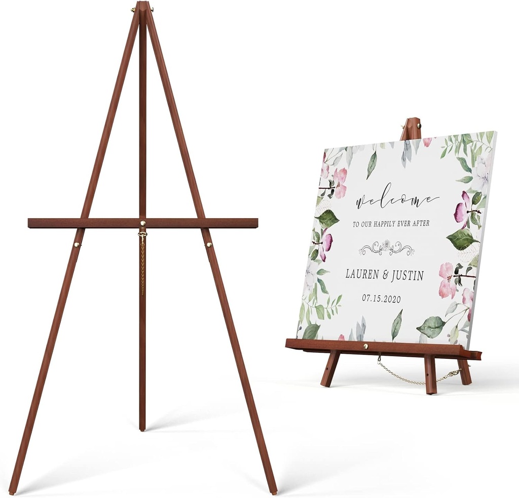 Welcome Sign Stand Adjustable - Wood 